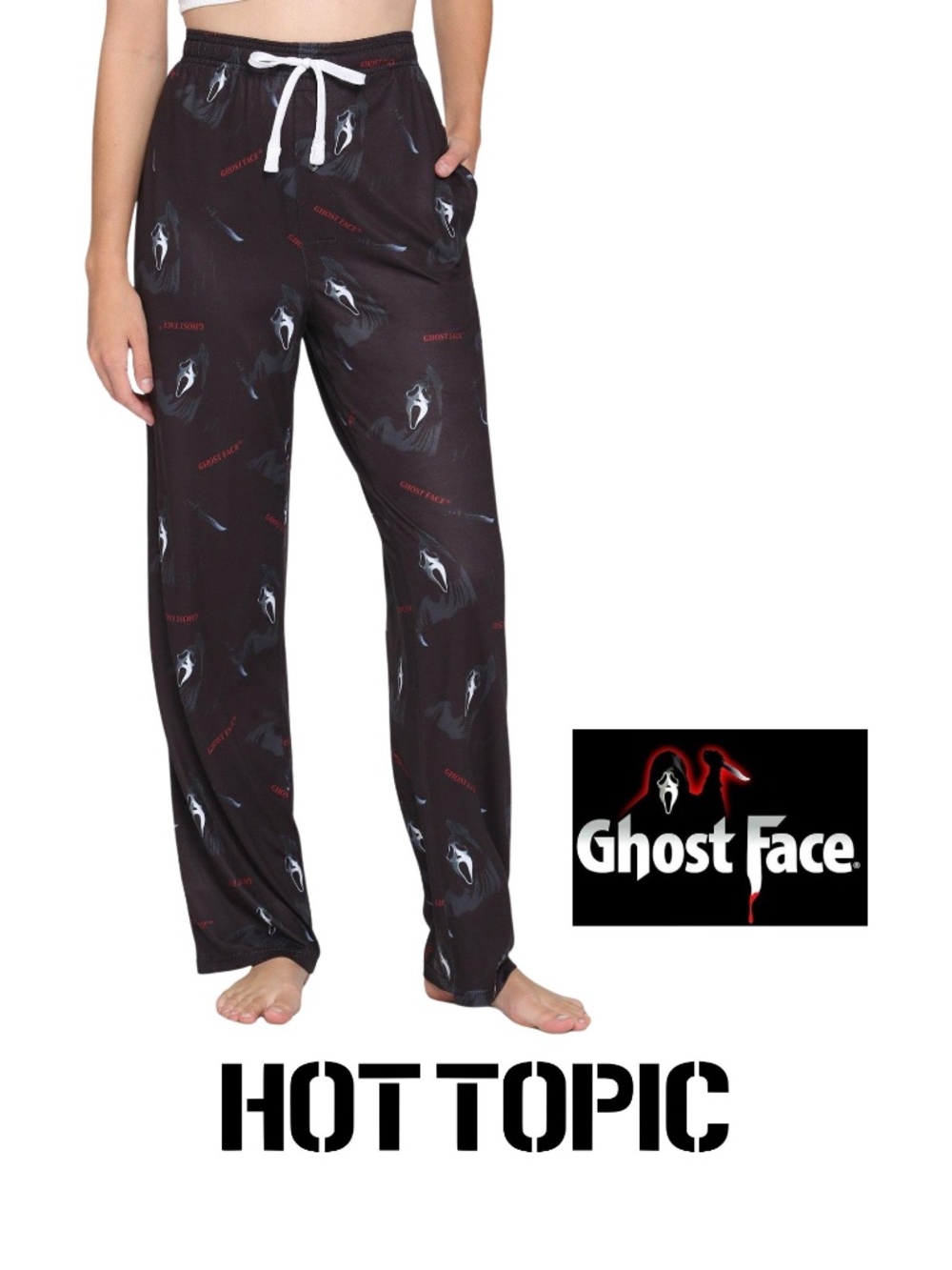 Hot Topic Scream Ghost Face Pajama Pants - Unisex